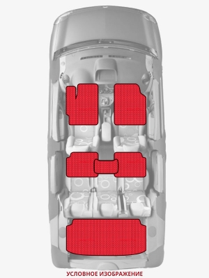 ЭВА коврики «Queen Lux» комплект для Tesla Model Y